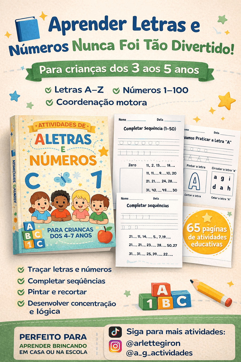 LIvro de Actividades de Letras e Números